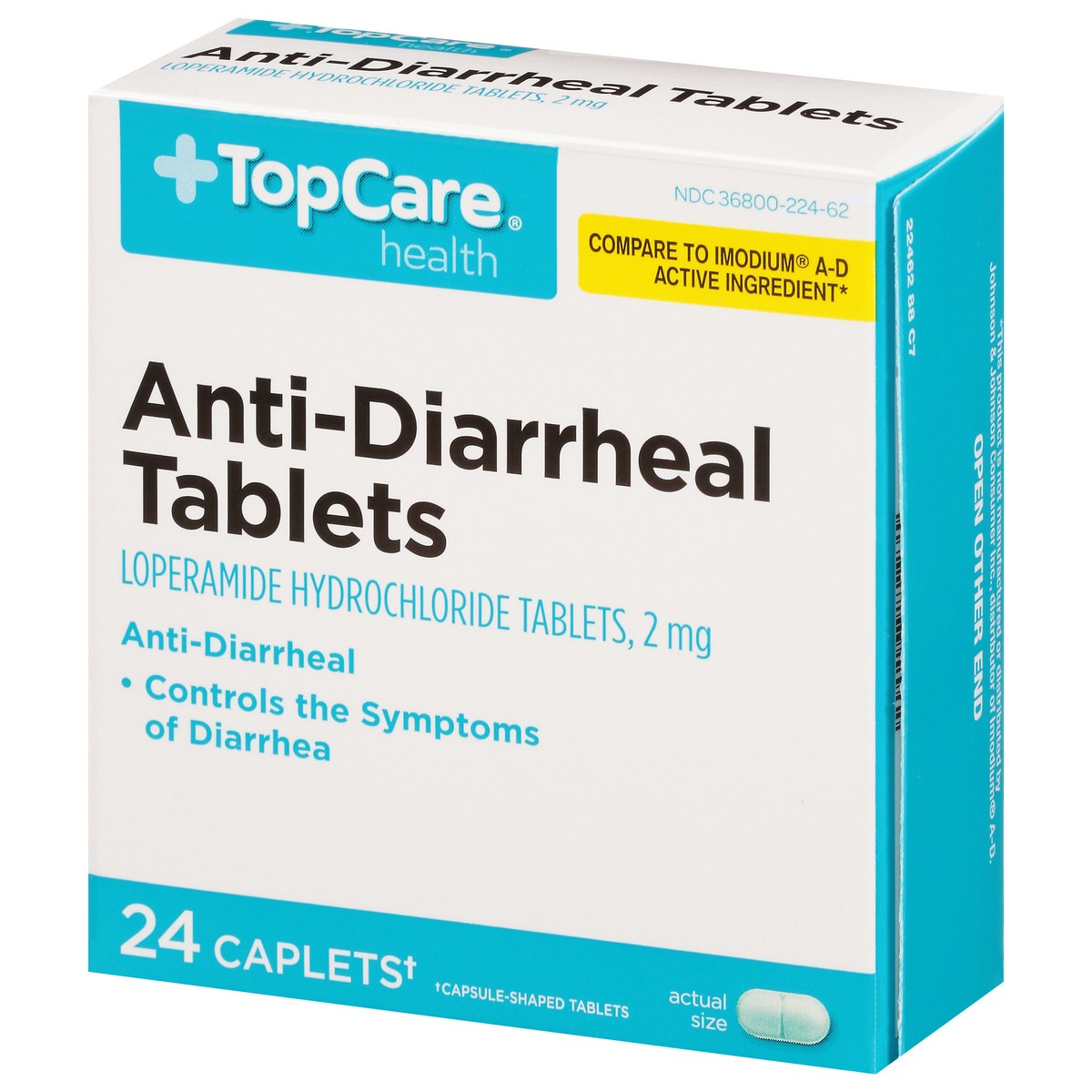 slide 7 of 9, Topcare Tablet Anti Diarrheal, 24 ct