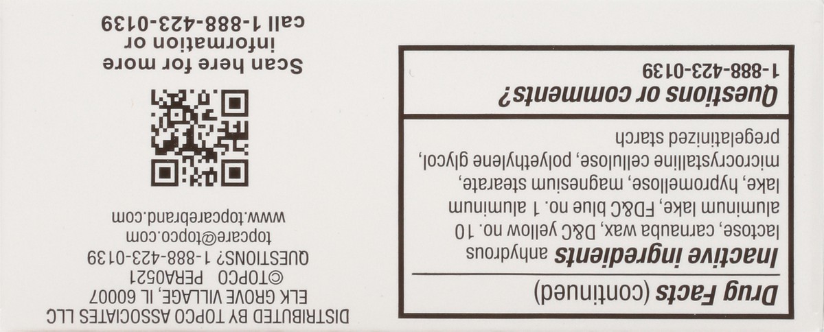 slide 3 of 9, Topcare Tablet Anti Diarrheal, 24 ct