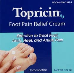Topricin Foot Pain Relief Cream 4 oz