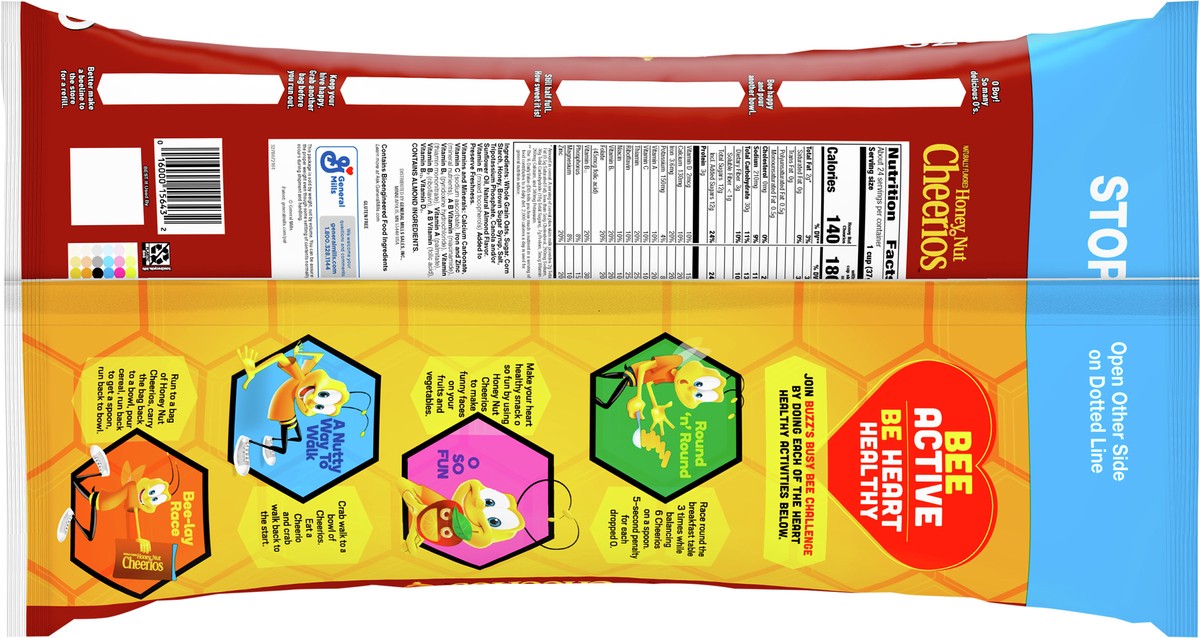 slide 7 of 12, Cheerios Honey Nut Cheerios Heart Healthy Cereal, 32 OZ Resealable Bag, 2 lb