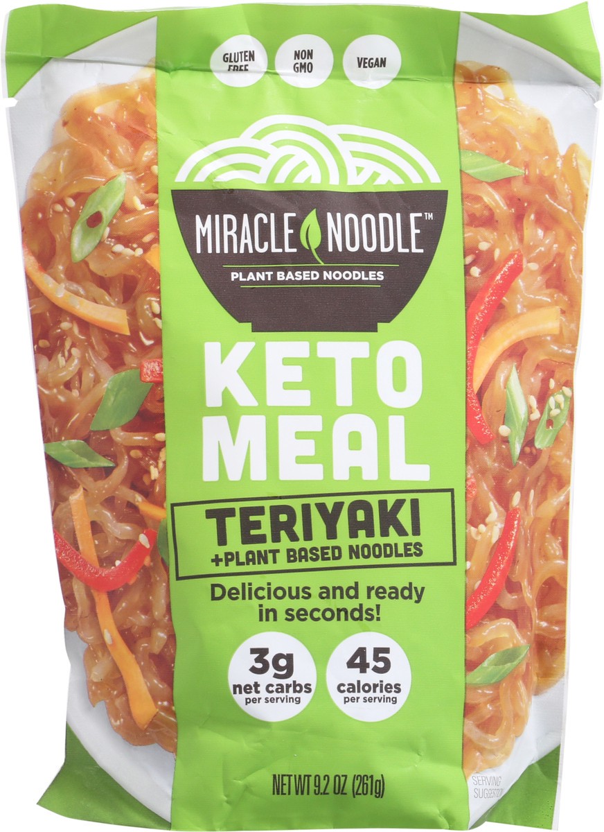 slide 13 of 14, Miracle Noodle Kitchen Keto Meal Teriyaki + Plant Based Noodles, 9 oz