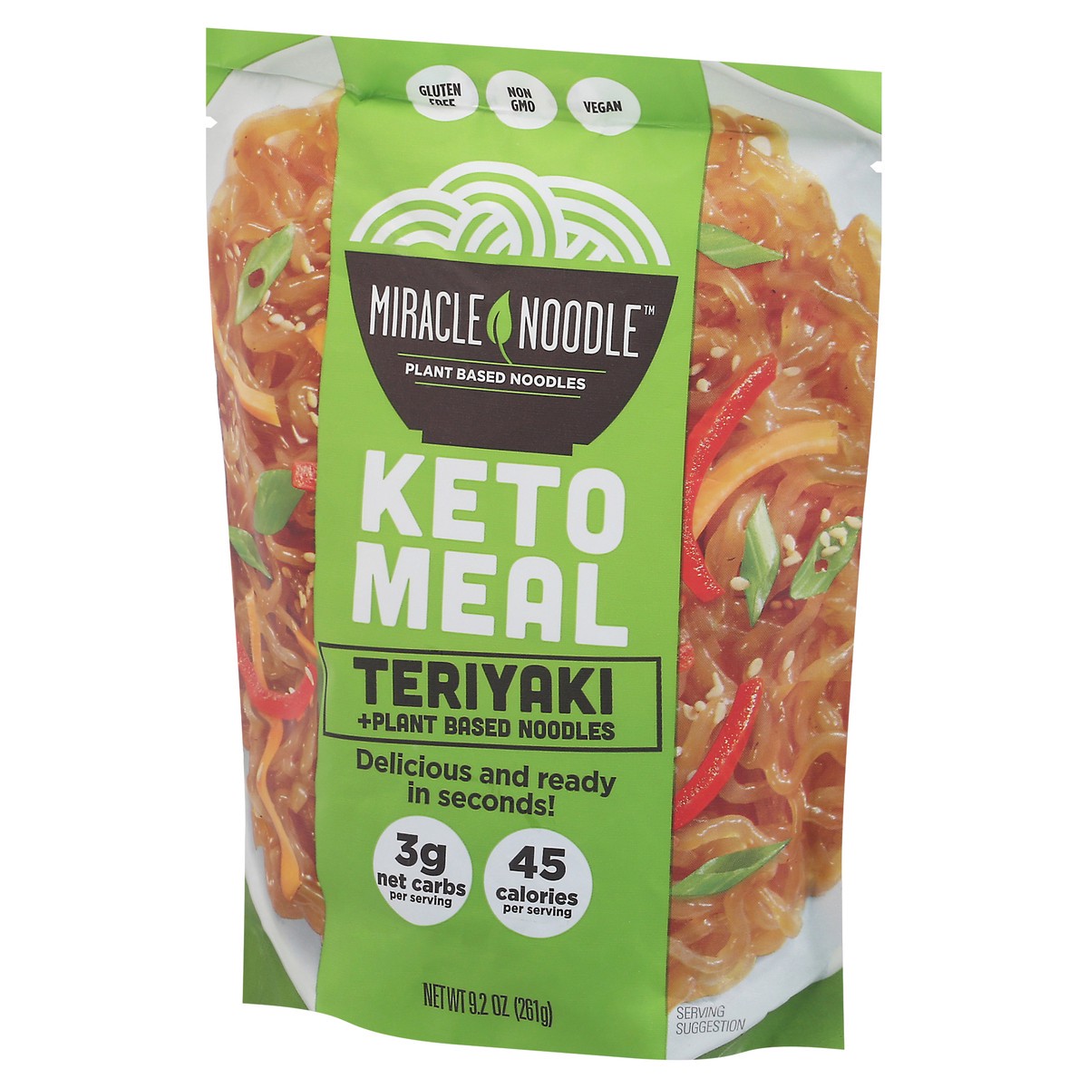 slide 6 of 14, Miracle Noodle Kitchen Keto Meal Teriyaki + Plant Based Noodles, 9 oz