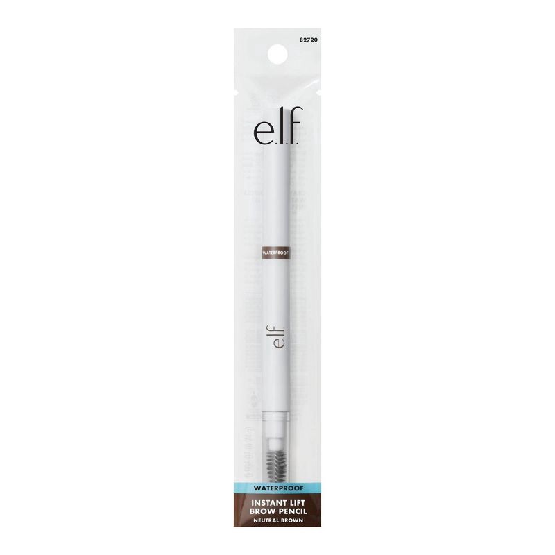 slide 9 of 9, e.l.f. Instant Lift Waterproof Brow Pencil, Neutral Brown, 0.01 oz