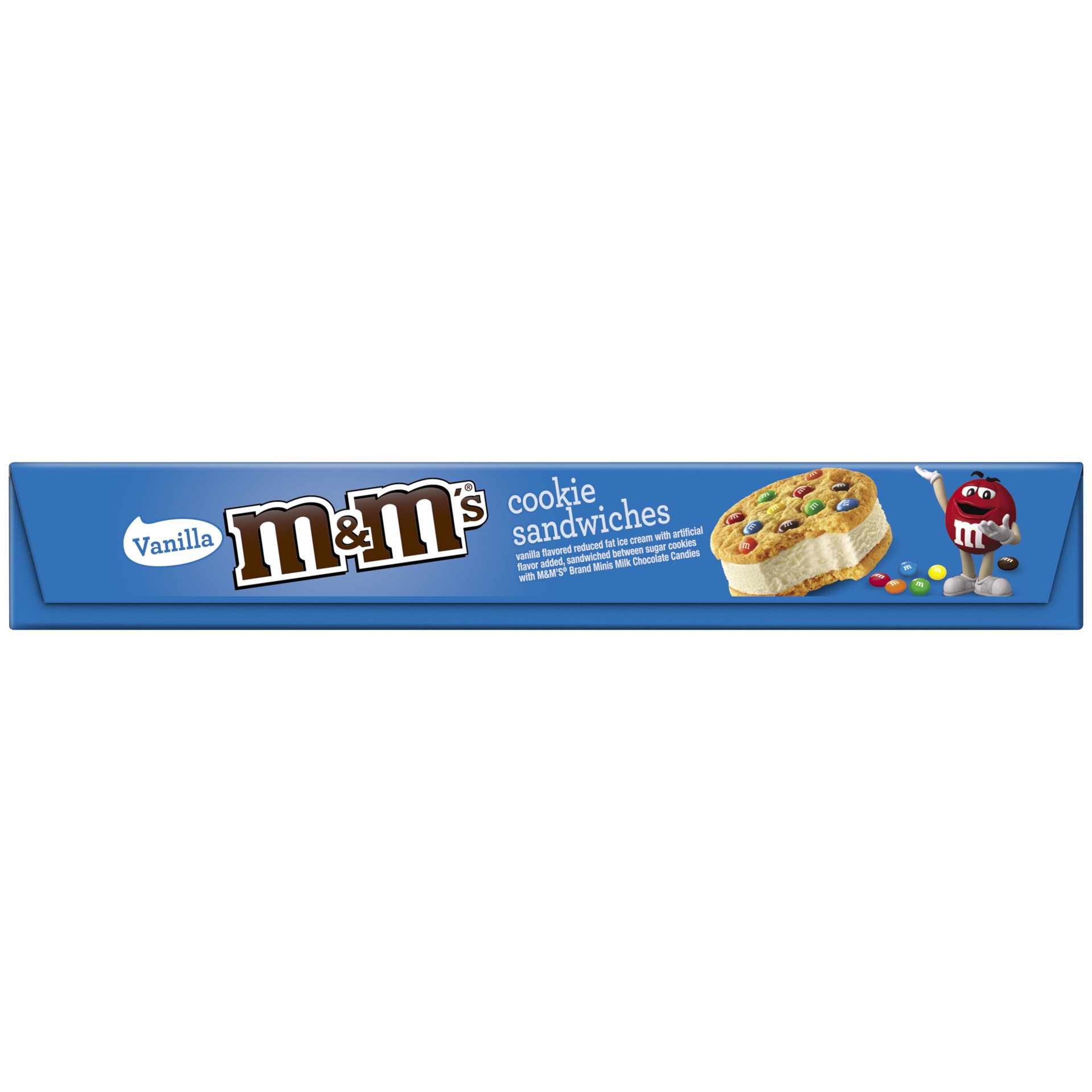 slide 3 of 3, M&M's Cookie Sandwiches With Vanilla Ice Cream 6-Count Box, 6 ct