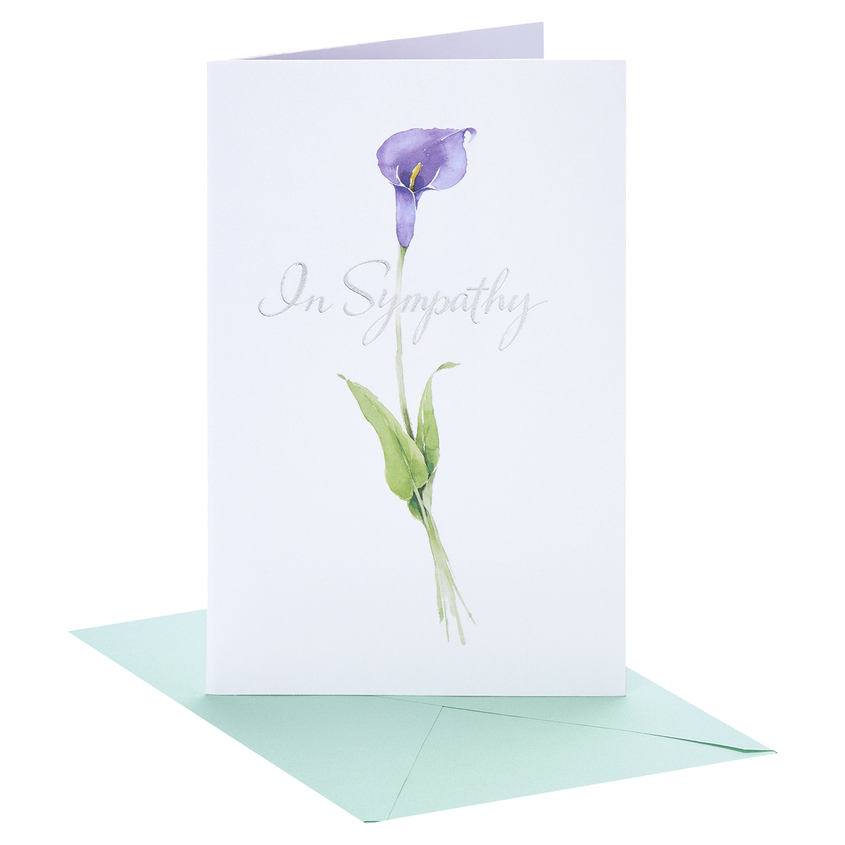 slide 1 of 1, American Greetings Sympathy Card (Flower), 1 ct