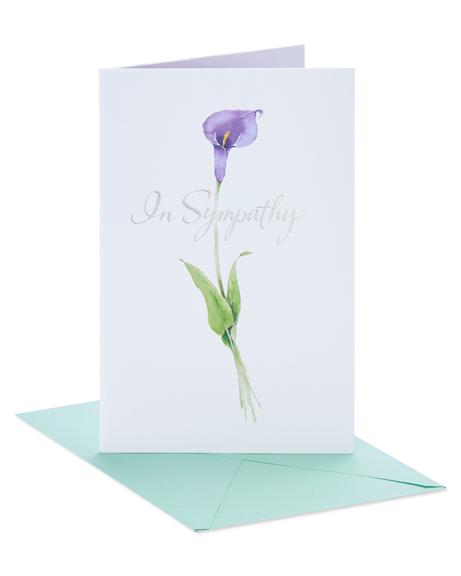 slide 1 of 5, American Greetings Sympathy Card (Flower), 1 ct