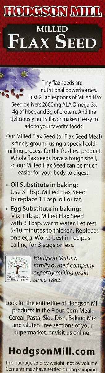 slide 3 of 5, Hodgson Mill Milled Flax Seed, 12 oz