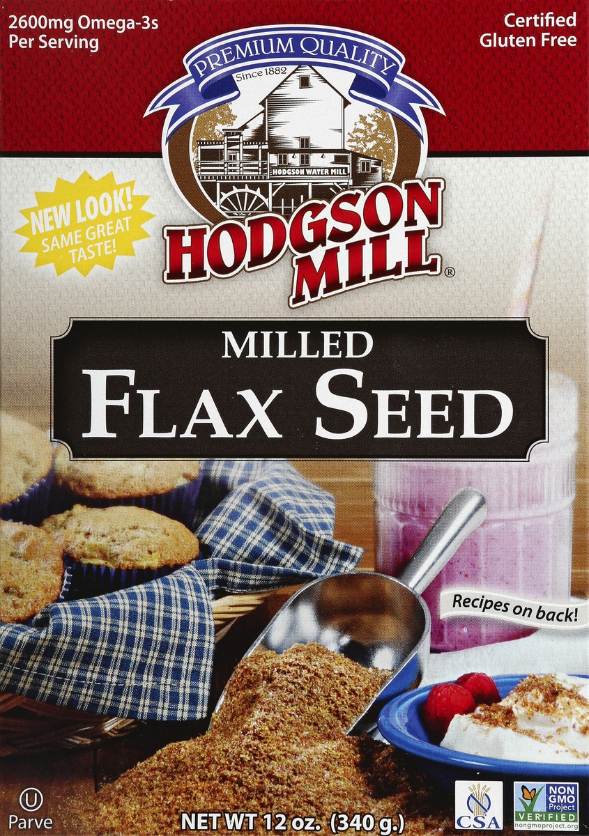 slide 4 of 5, Hodgson Mill Milled Flax Seed, 12 oz