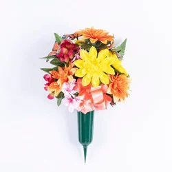 Butterfly Mixed Cemetery Vase 22"