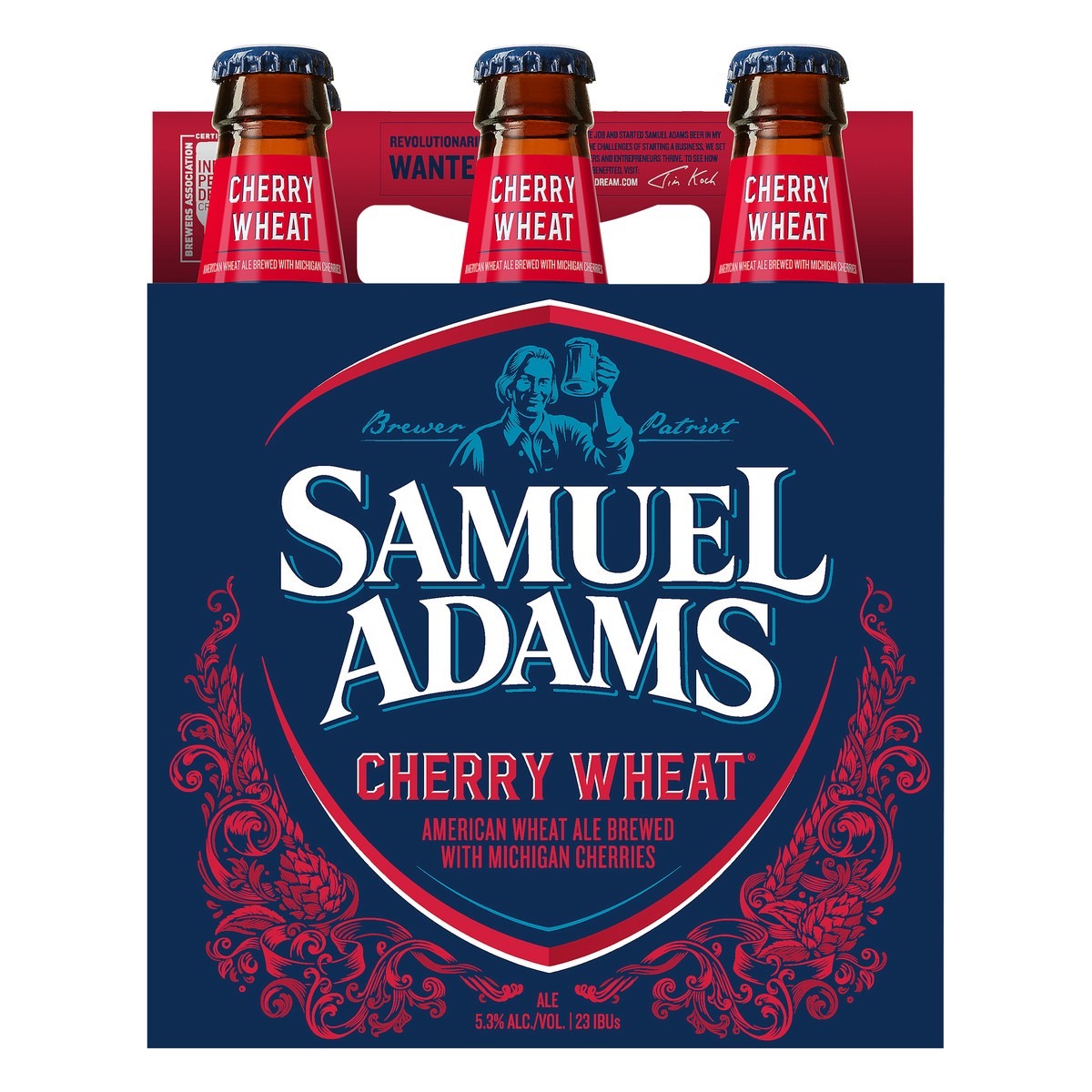 slide 1 of 6, Samuel Adams Cherry Wheat Beer (12 fl. oz. Bottle, 6pk.), 6 ct; 12 oz