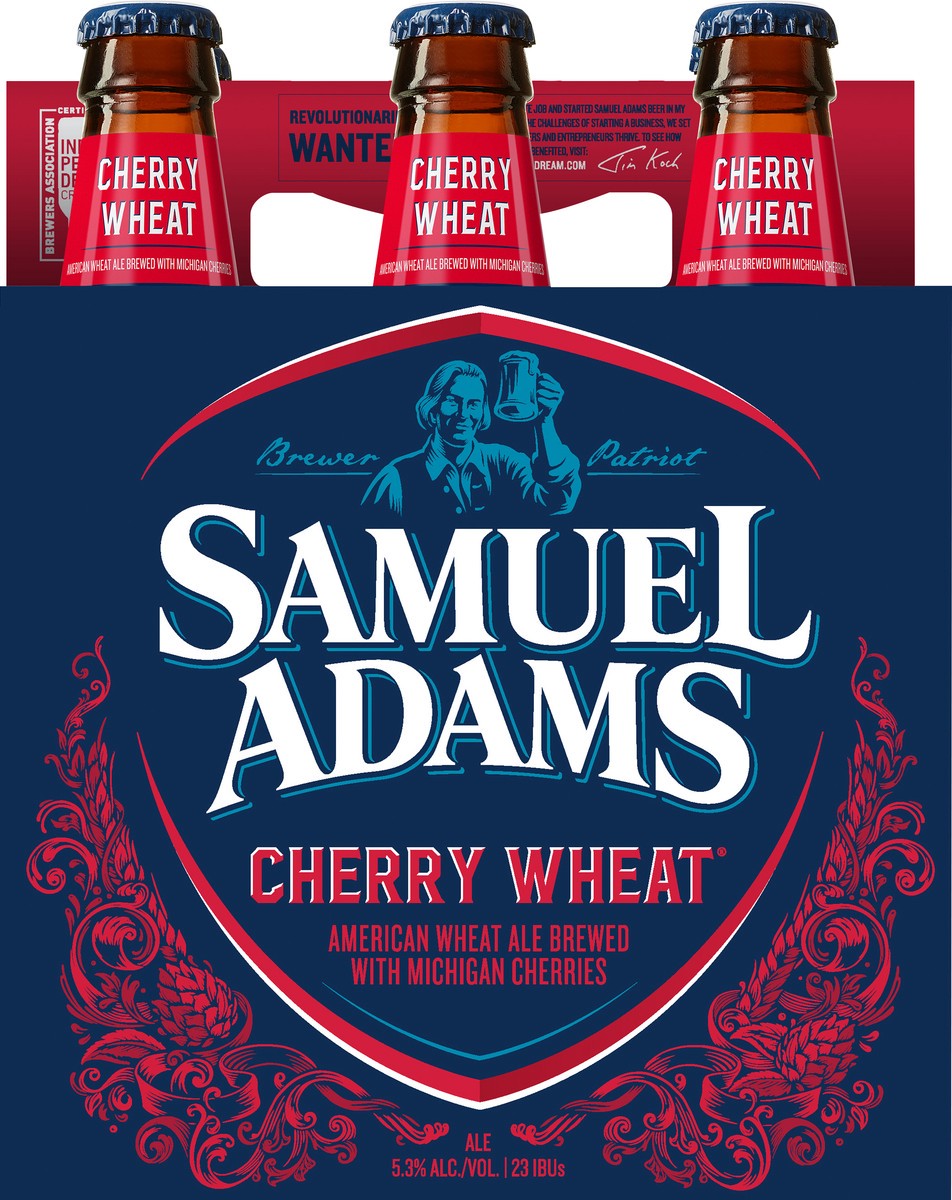 slide 5 of 6, Samuel Adams Cherry Wheat Beer (12 fl. oz. Bottle, 6pk.), 6 ct; 12 oz
