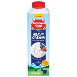 Meadow Gold Old Style Heavy Whipping Cream, 32 fl oz