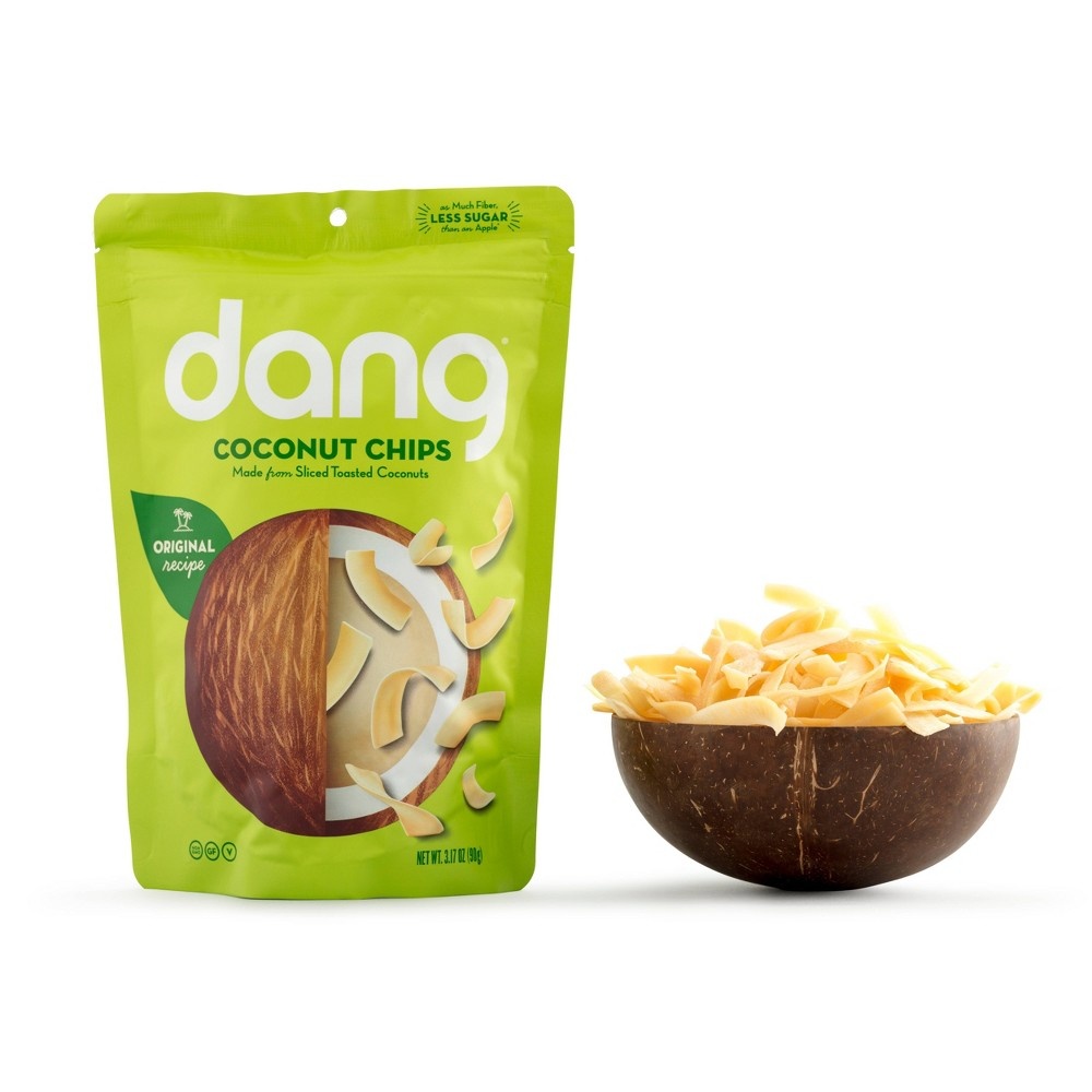 slide 3 of 5, Dang Original Toasted Coconut Chips, 3.16 oz