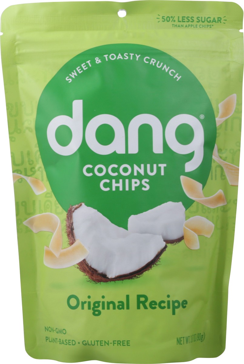 slide 1 of 1, Dang Original Toasted Coconut Chips, 3.16 oz