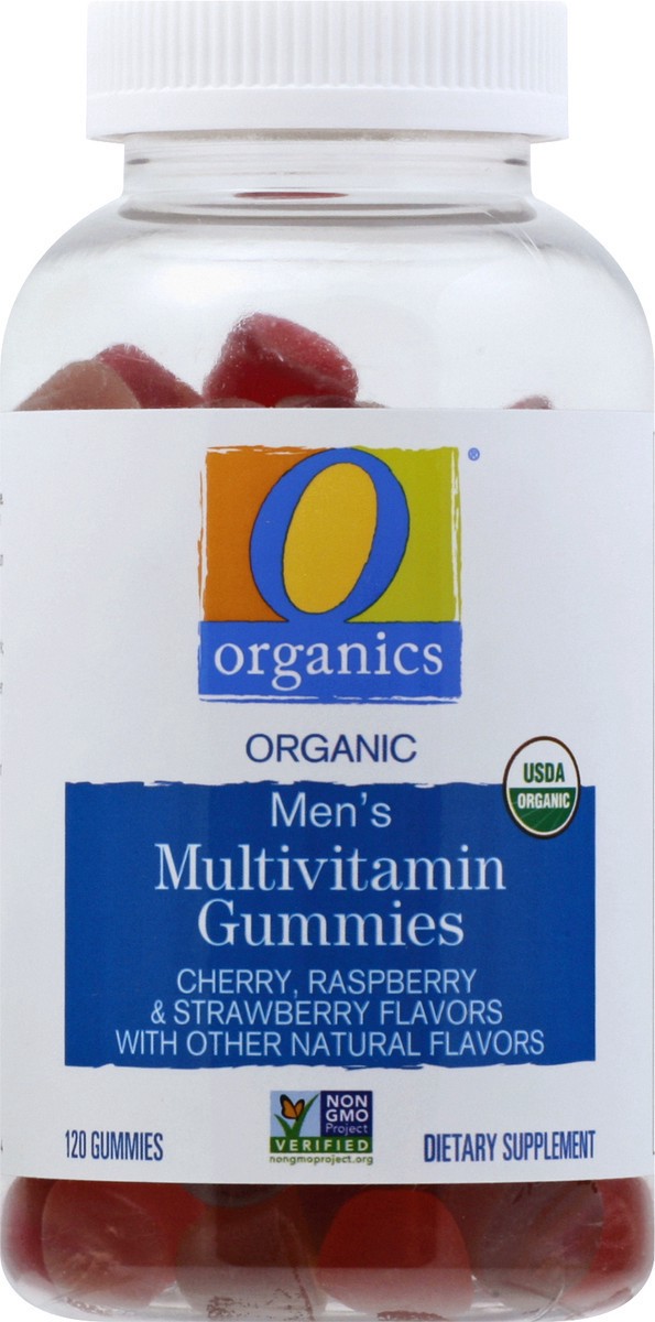 slide 6 of 9, O Organics Gummy Multivitamin Mens, 120 ct