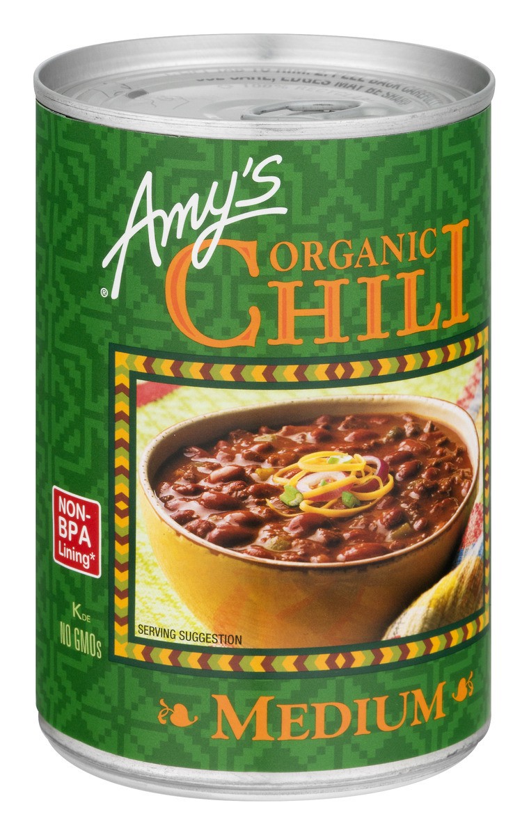 slide 5 of 8, Amy's Medium Chili, Vegan, 14.7 oz