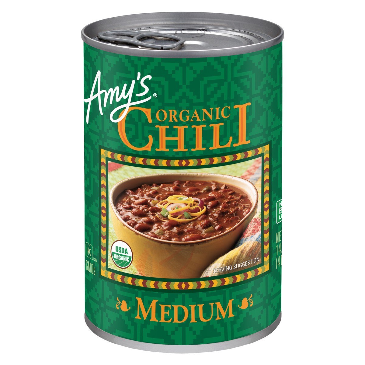 slide 7 of 8, Amy's Medium Chili, Vegan, 14.7 oz