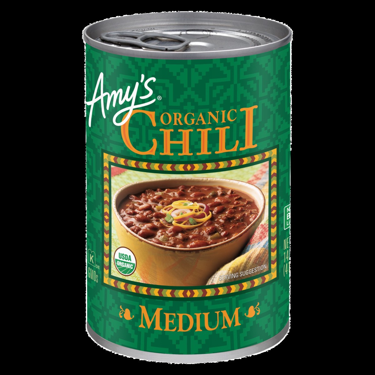 slide 1 of 8, Amy's Medium Chili, Vegan, 14.7 oz