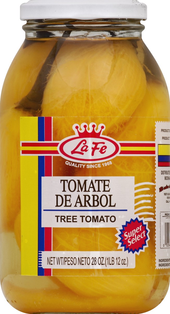 slide 1 of 2, La Fe Tomate De Arbol, 28 oz