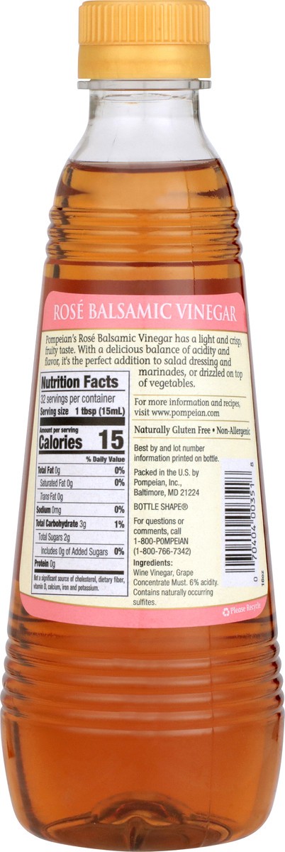 slide 7 of 11, Pompeian 16 oz Pompeian Rose Balsamic Vinegar , 16 fl oz
