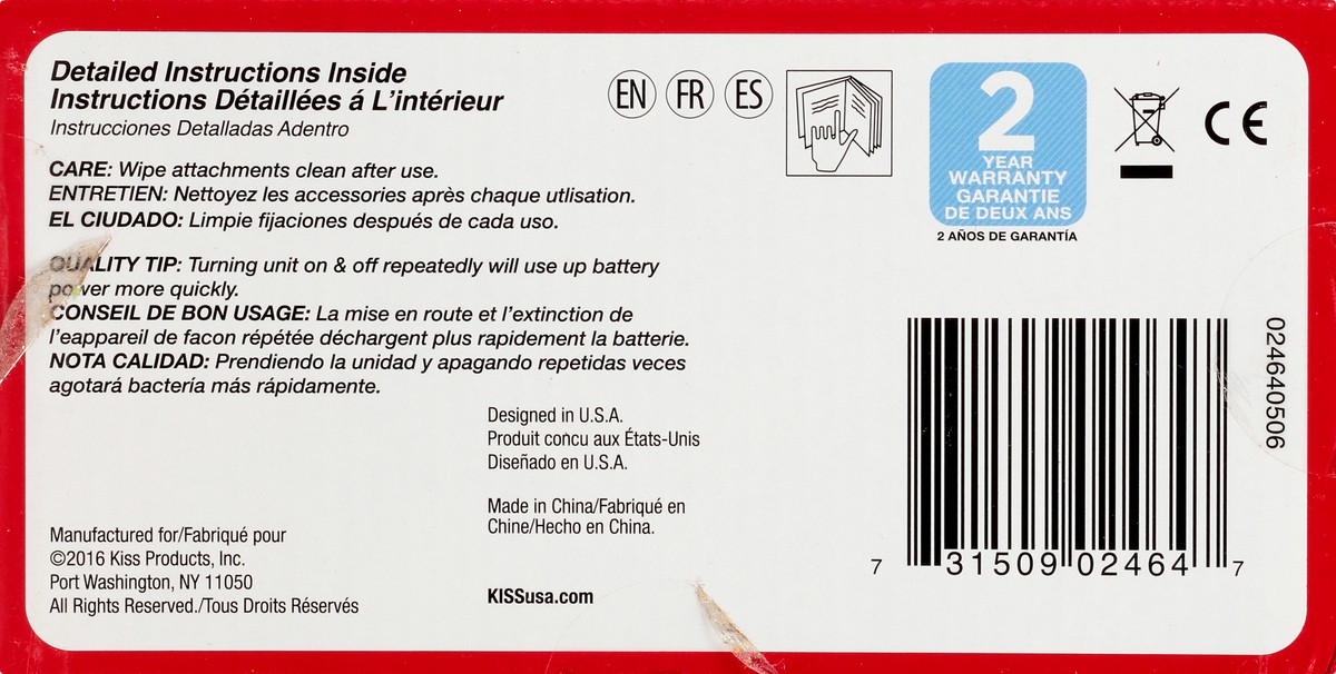 slide 6 of 9, Kiss Power File Deluxe Rechargeable Nail File 1 ea, 15 ct