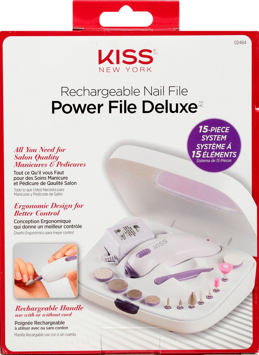 slide 7 of 9, Kiss Power File Deluxe Rechargeable Nail File 1 ea, 15 ct