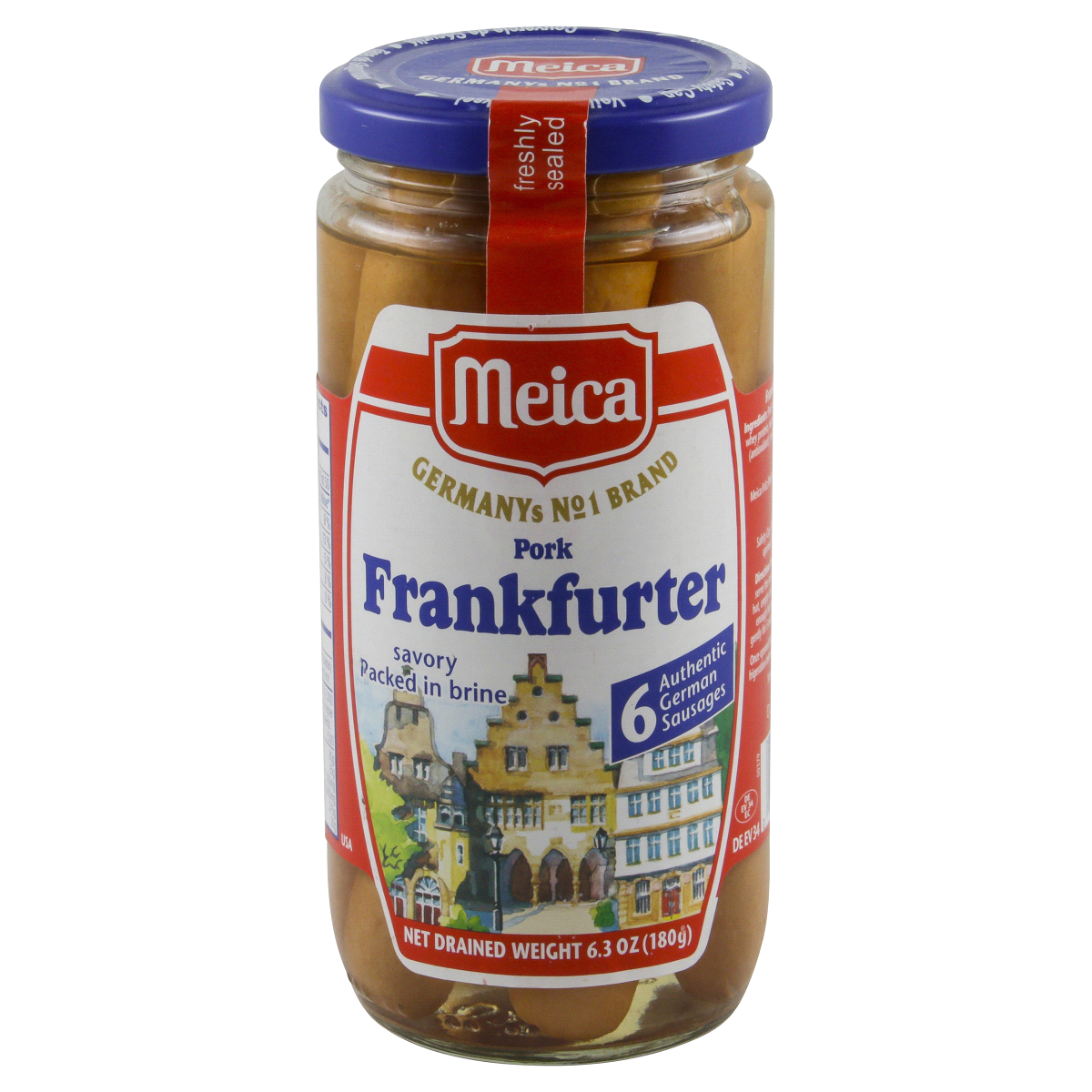 slide 1 of 1, Meica Frankfurter 6 ea, 6 ct