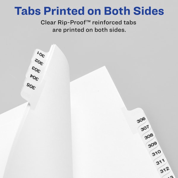 slide 3 of 6, Avery® Individual Legal Dividers Avery® Style, Letter Size, Side Tab #47, White Dividers/White Tabs, Pack Of 25, 1 ct