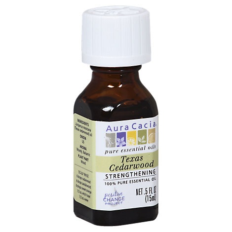 slide 1 of 1, Aura Cacia Essential Oil 100% Pure Texas Cedarwood -., 5 fl oz