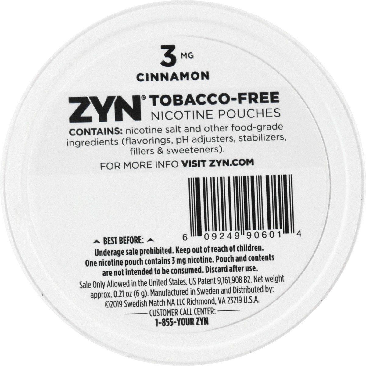 slide 7 of 10, ZYN 3 mg Cinnamon Nicotine Pouches 15 ea, 15 ct