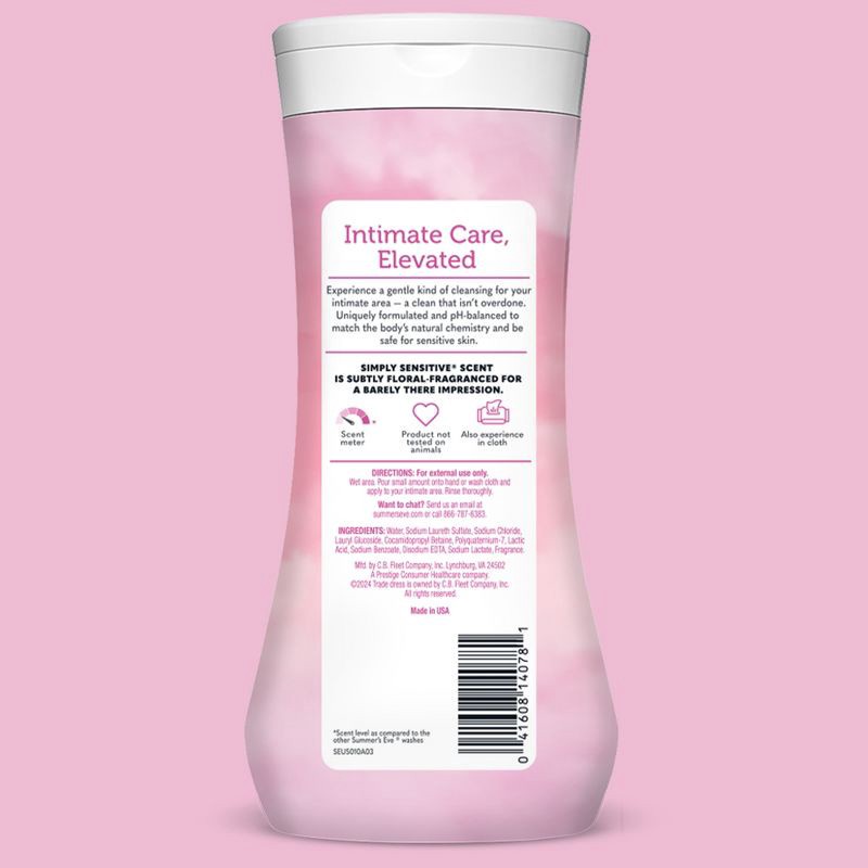 slide 8 of 8, Summer's Eve Simply Sensitive Feminine Cleansing Wash - 15 fl oz, 15 fl oz