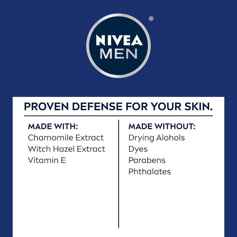 slide 18 of 19, NIVEA Men Sensitive Skin Shaving Gel with Vitamin E - 7oz, 7 oz