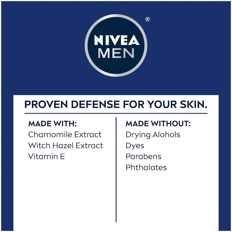 slide 8 of 19, NIVEA Men Sensitive Skin Shaving Gel with Vitamin E - 7oz, 7 oz