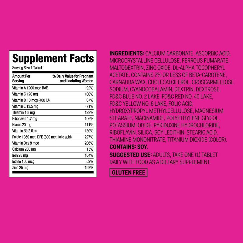 slide 5 of 5, Prenatal Vitamin Dietary Supplement Tablets - 100ct - up&up™, 100 ct