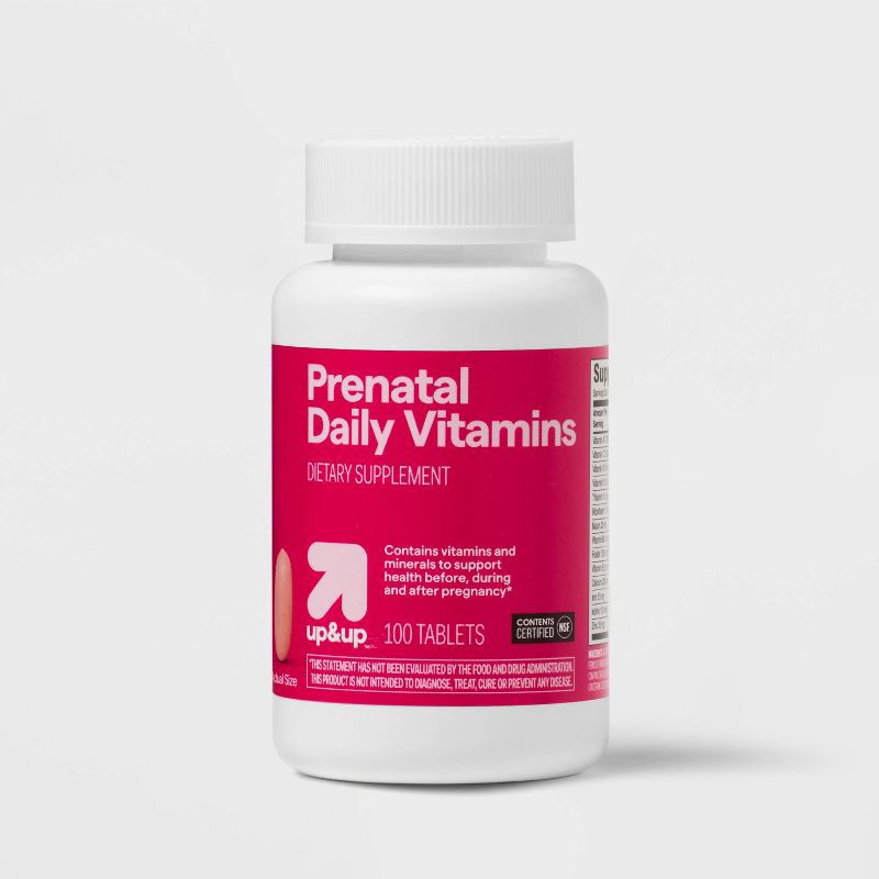 slide 1 of 5, Prenatal Vitamin Dietary Supplement Tablets - 100ct - up&up™, 100 ct