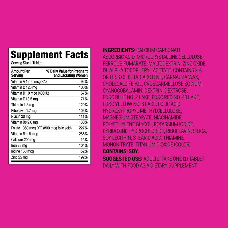 slide 5 of 5, Prenatal Vitamin Dietary Supplement Tablets- 200ct - up&up™, 200 ct