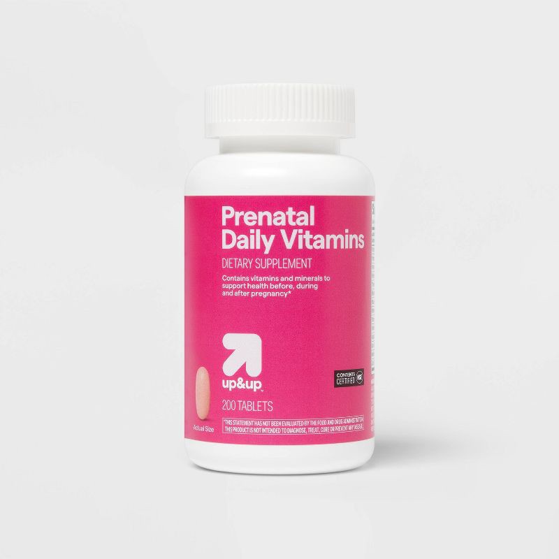 slide 1 of 5, Prenatal Vitamin Dietary Supplement Tablets- 200ct - up&up™, 200 ct
