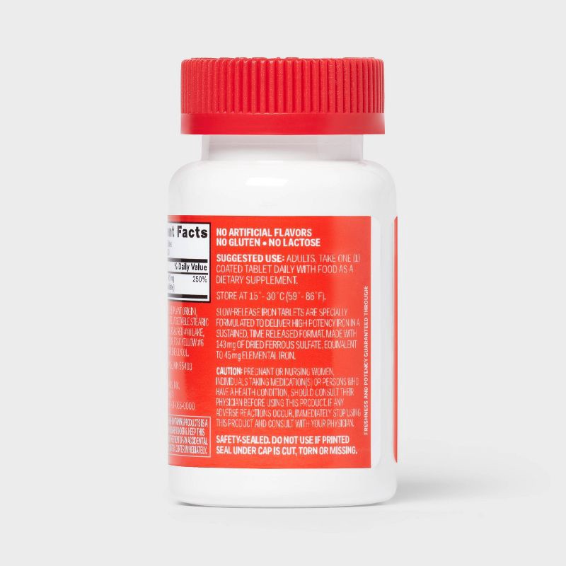 slide 4 of 5, Iron Slow Release Dietary Supplement Tablets - 30ct - up&up™, 30 ct