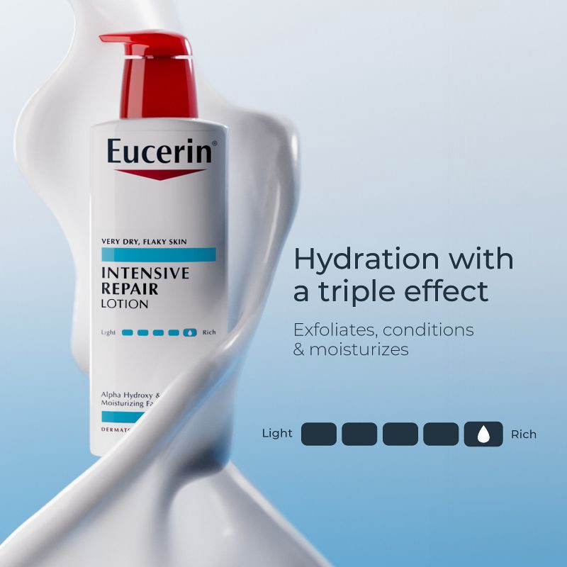slide 4 of 18, Eucerin Intensive Repair Body Lotion for Very Dry Skin Unscented - 16.9 fl oz, 16.9 fl oz