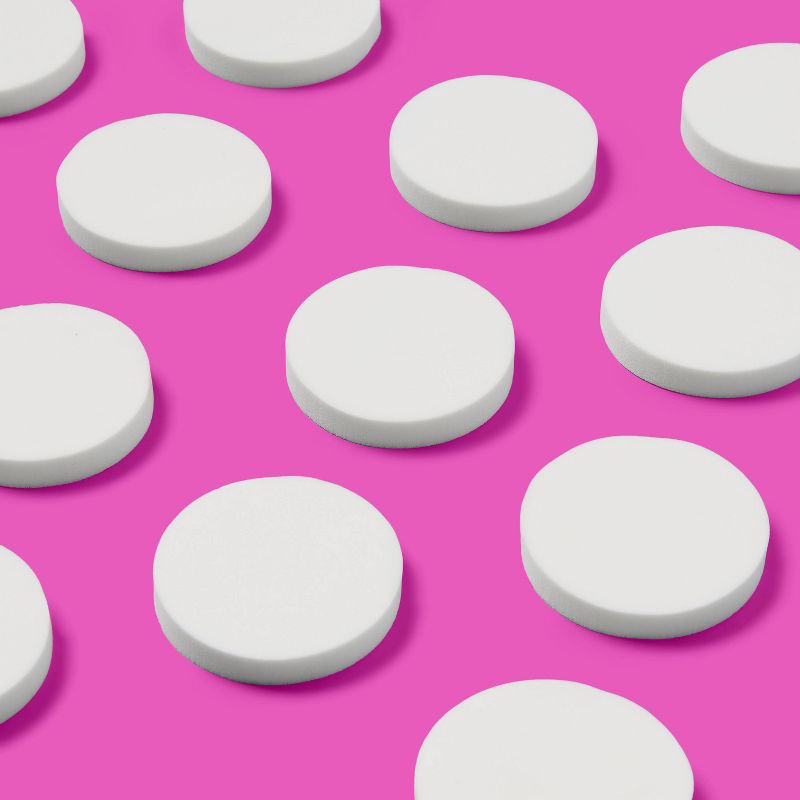 slide 2 of 5, Latex Free Cosmetic Rounds - 12ct - White - up&up™, 12 ct