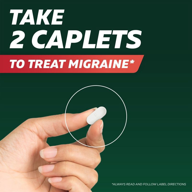 slide 10 of 13, Excedrin Migraine Pain Reliever Caplets - Acetaminophen/Aspirin (NSAID) - 100ct, 100 ct