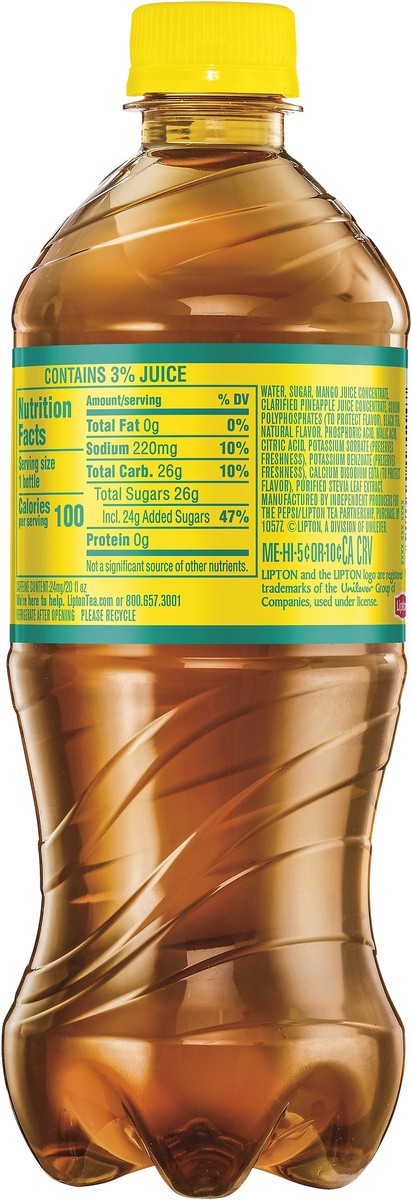 slide 7 of 7, Lipton Tropical Iced Tea - 20 oz, 20 oz