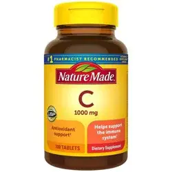 Nature Made Vitamin C 1000mg Immune System Supplement Tablets - 100ct