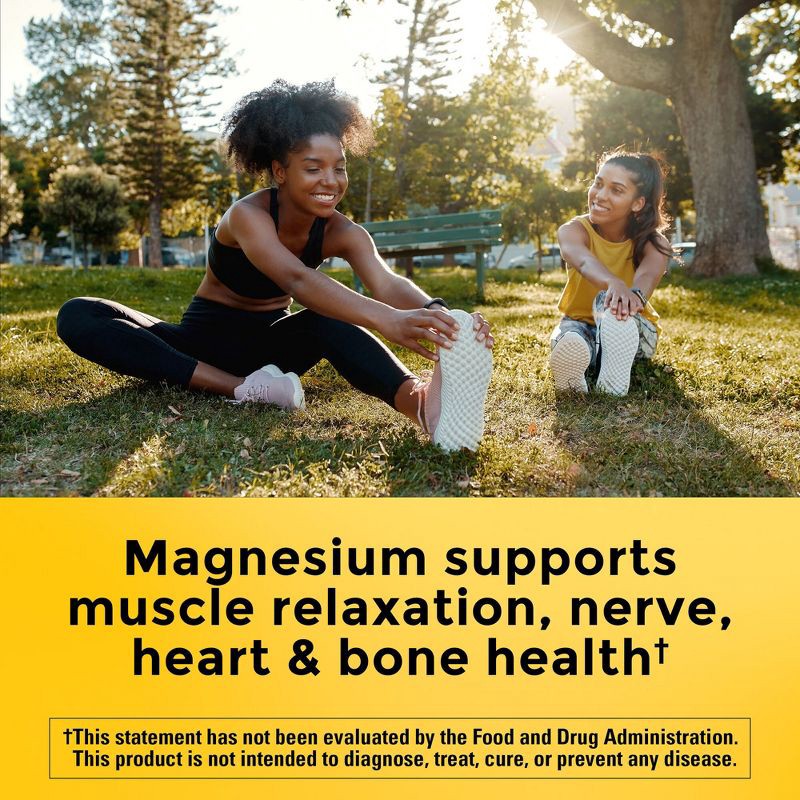 slide 4 of 10, Nature Made Magnesium Oxide 250mg Muscle, Nerve, Bone & Heart Support Supplement Tablets - 200ct, 250mg, 200 ct