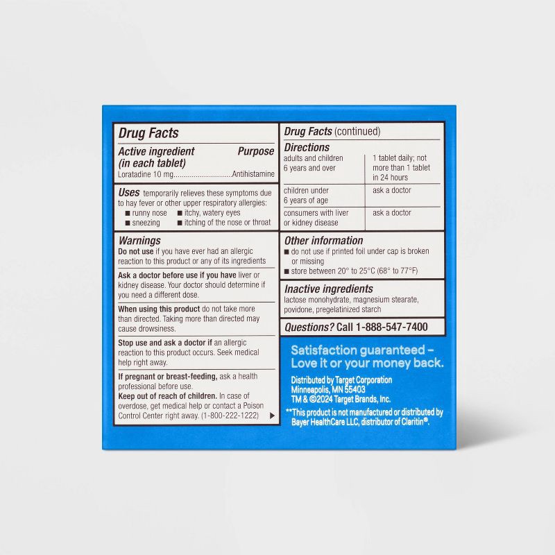 slide 3 of 4, Loratadine Allergy Relief Tablets - 30ct - up&up™, 30 ct