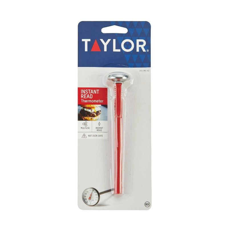 slide 3 of 7, Taylor 1" Instant-Read Analog Dial Kitchen Meat Cooking Thermometer, 1 ct
