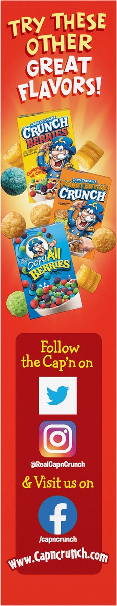 slide 5 of 6, Cap'n Crunch Sweetened Corn & Oat Cereal 18 Oz, 18 oz