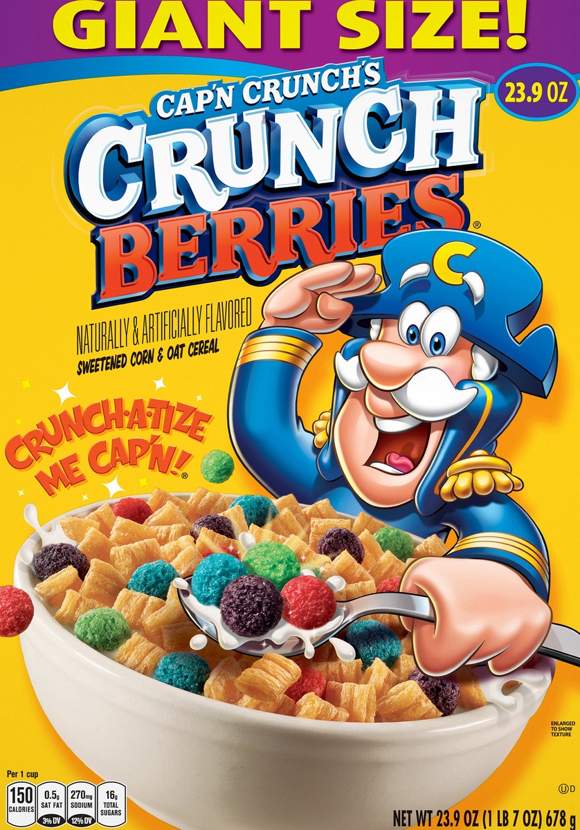 slide 4 of 6, Cap'N Crunch's Crunch Berries Cereal, 23.9 oz