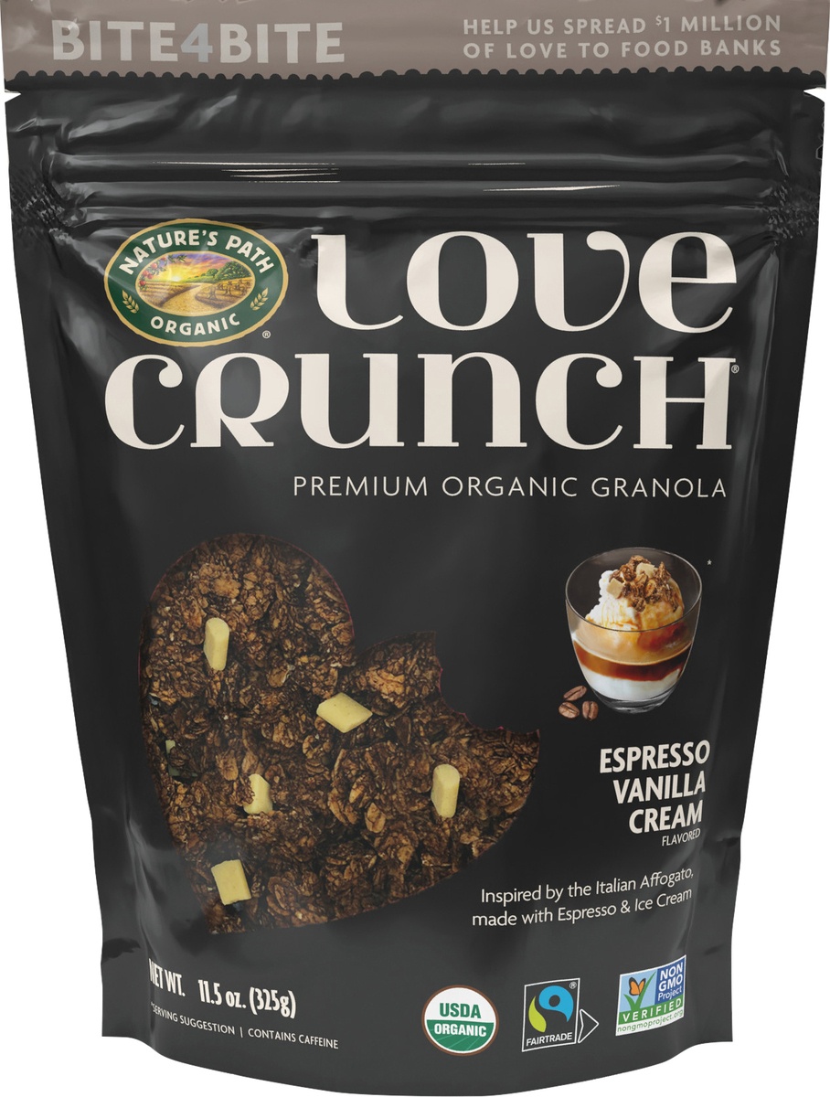 slide 2 of 3, Love Crunch Organic Espresso Vanilla Cream Granola 11.5oz Pouch, 11.5 oz