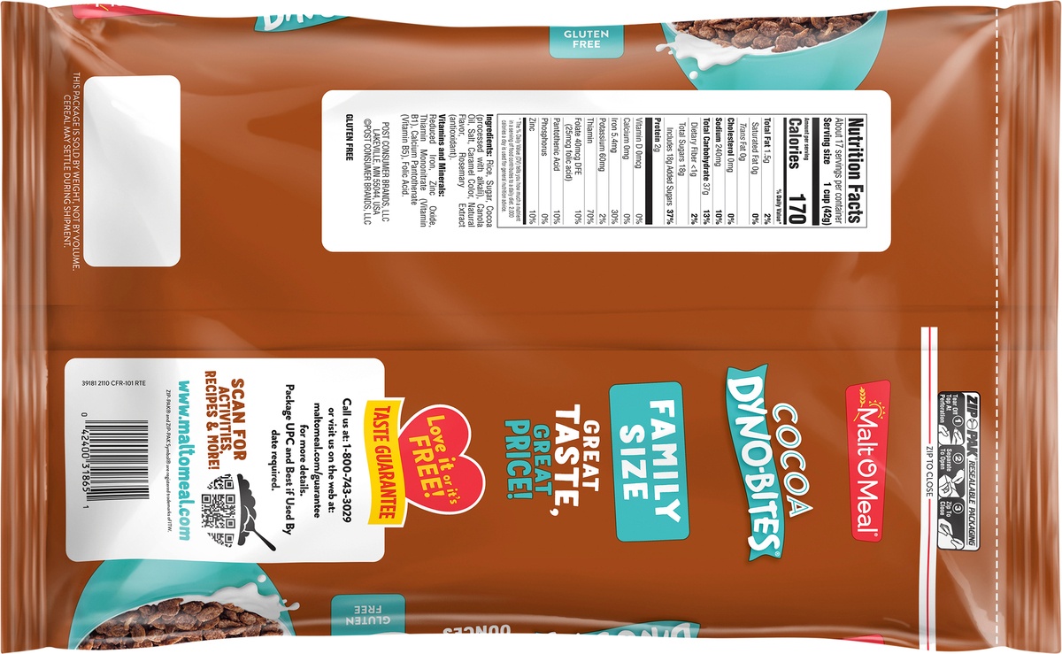 MaltOMeal Cocoa DynoBites Cereal 25 oz Shipt
